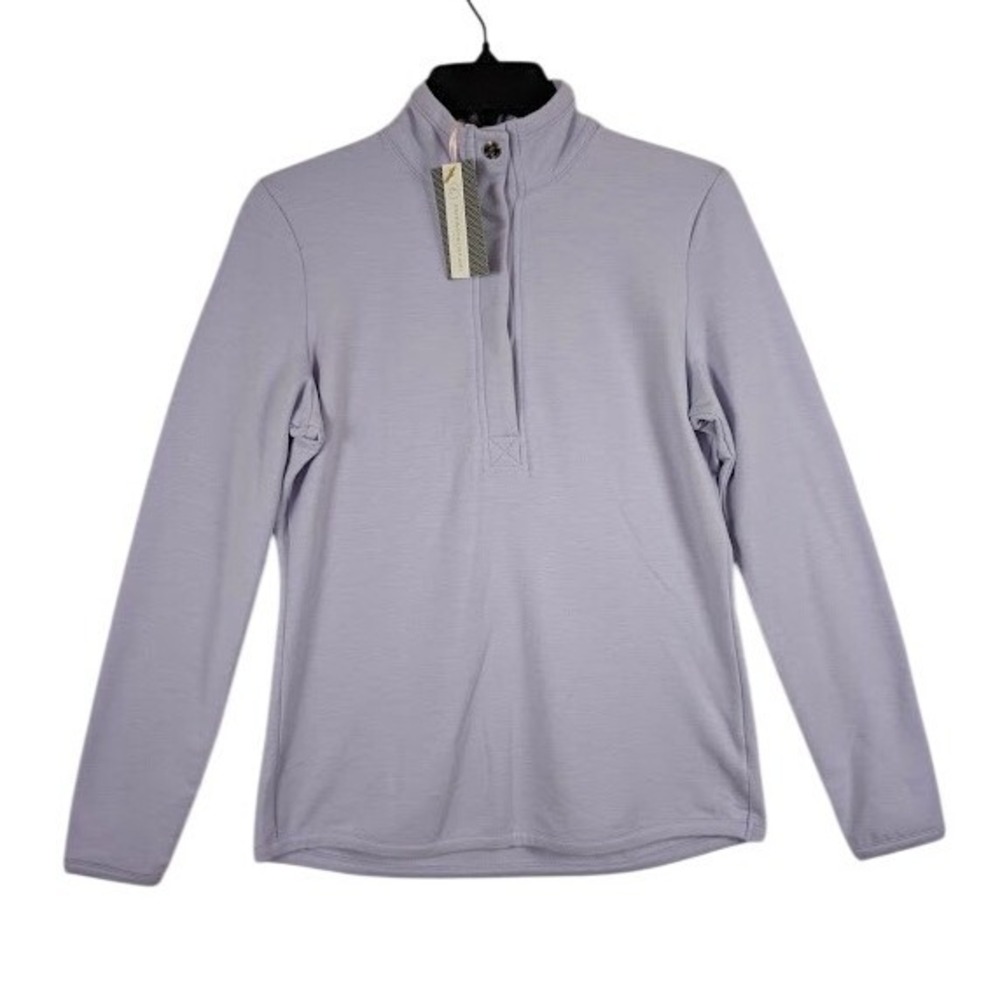 NEW Fairway & Greene Kate Old School Sweatshirt Womens S Lilac French Terry